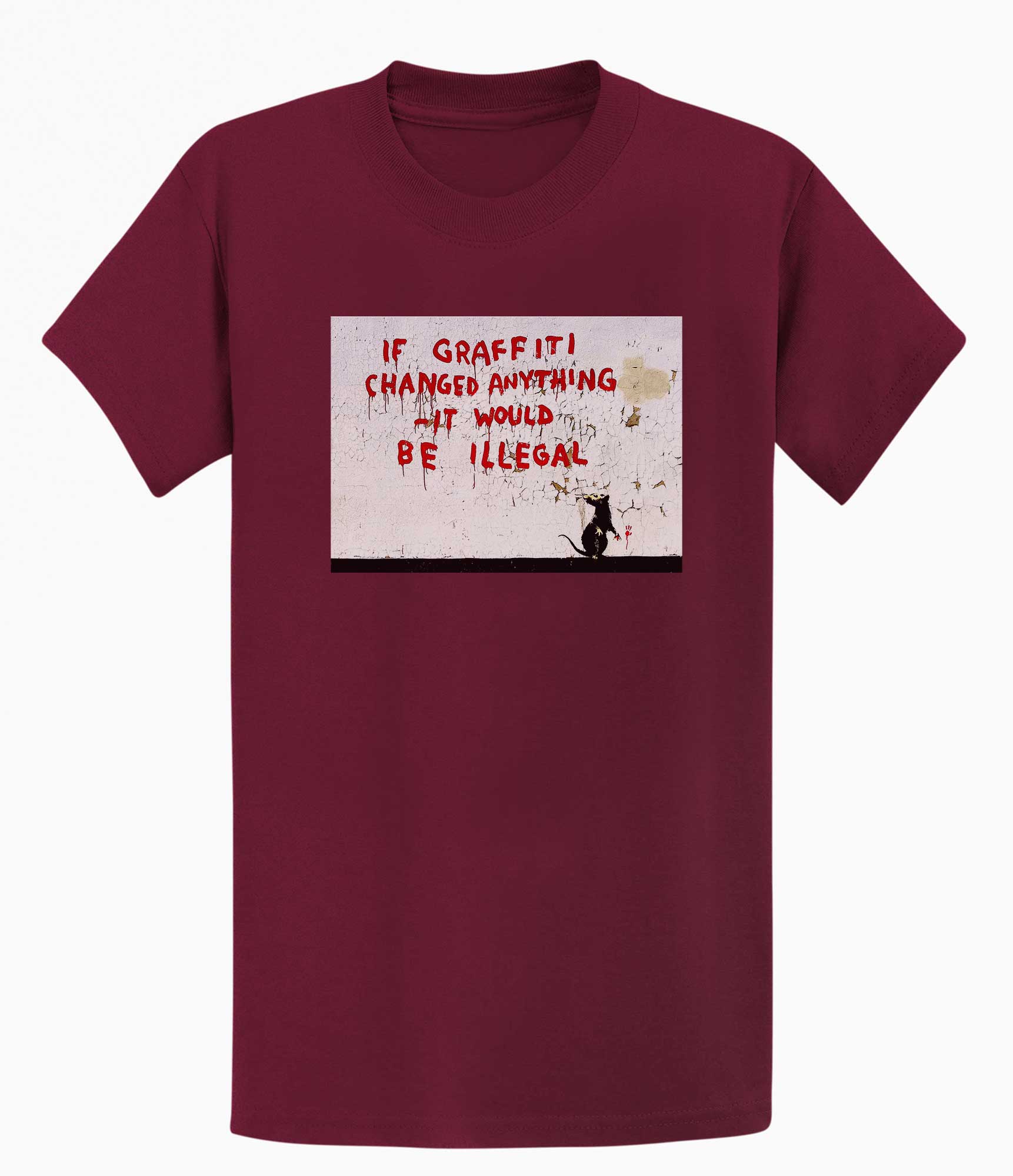 Image of Banksy Unisex T-shirt  - If Graffiti Changed Anything Banksy-Apparel
